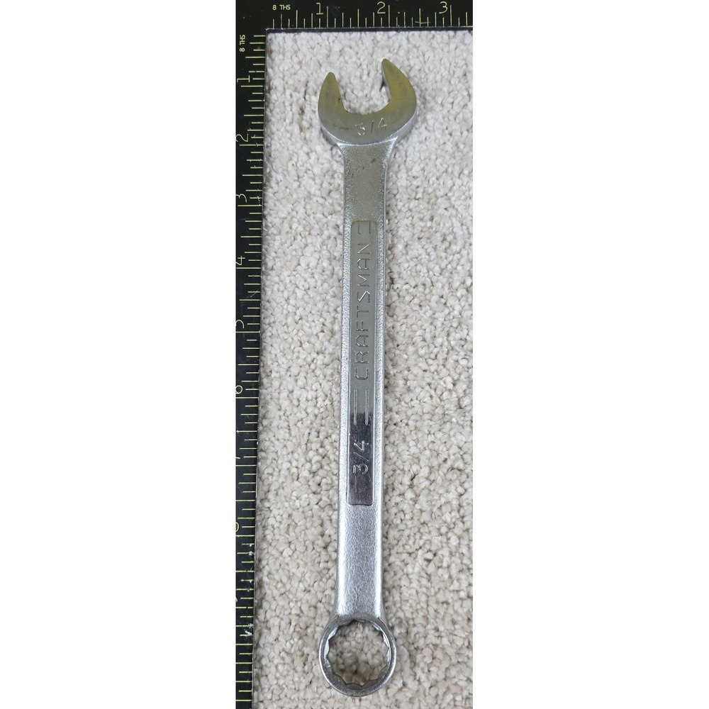 Craftsman‎ Combination Wrench Silver 3/4 Inch Forged in USA VV Series 44701